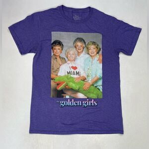 The Golden Girls I Love Miami Graphic T-shirt Men Small Purple Short Sleeve